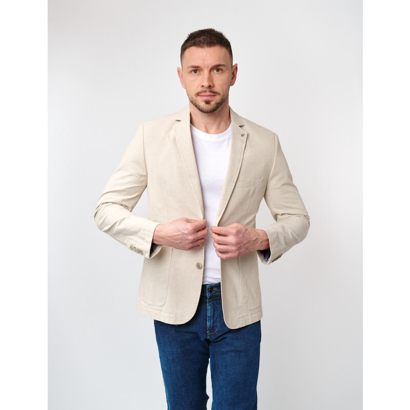 W. Wegener Jack F003 béžový panské sako
