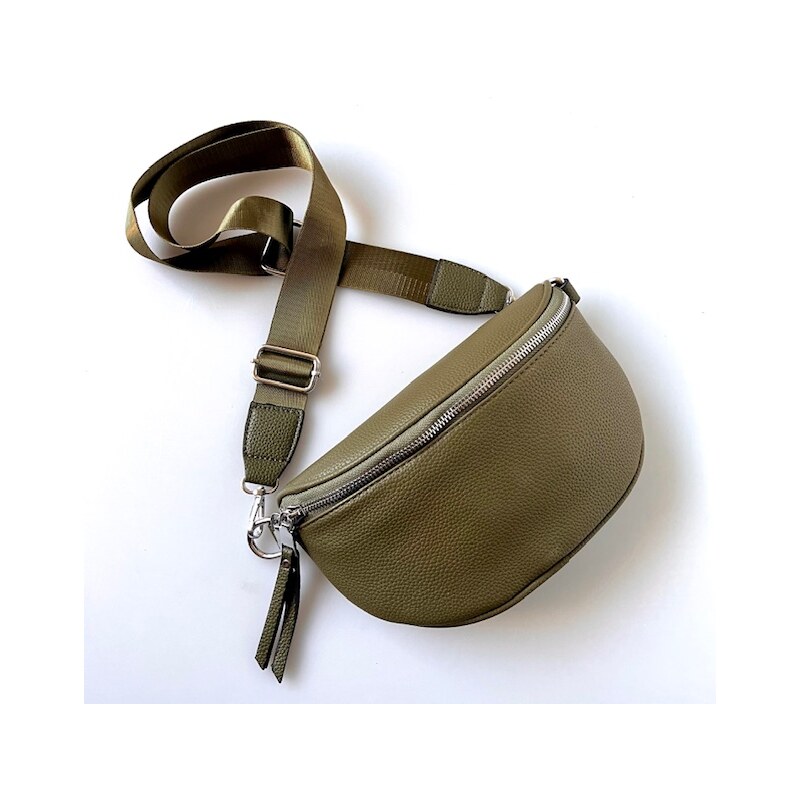 Piazza Italia Dámská crossbody ledvinka - zelená 106116486