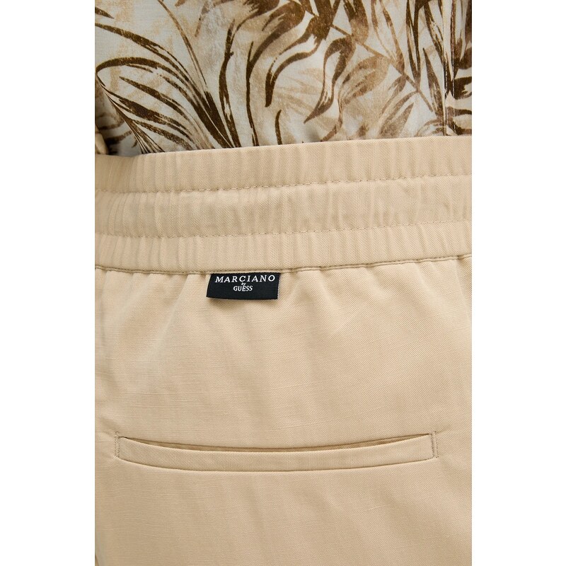 Kalhoty s příměsí lnu Marciano by Guess DANIEL