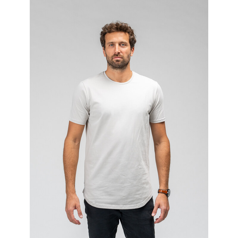 TallGuys Pánské prodloužené tričko | óčko | Light gray