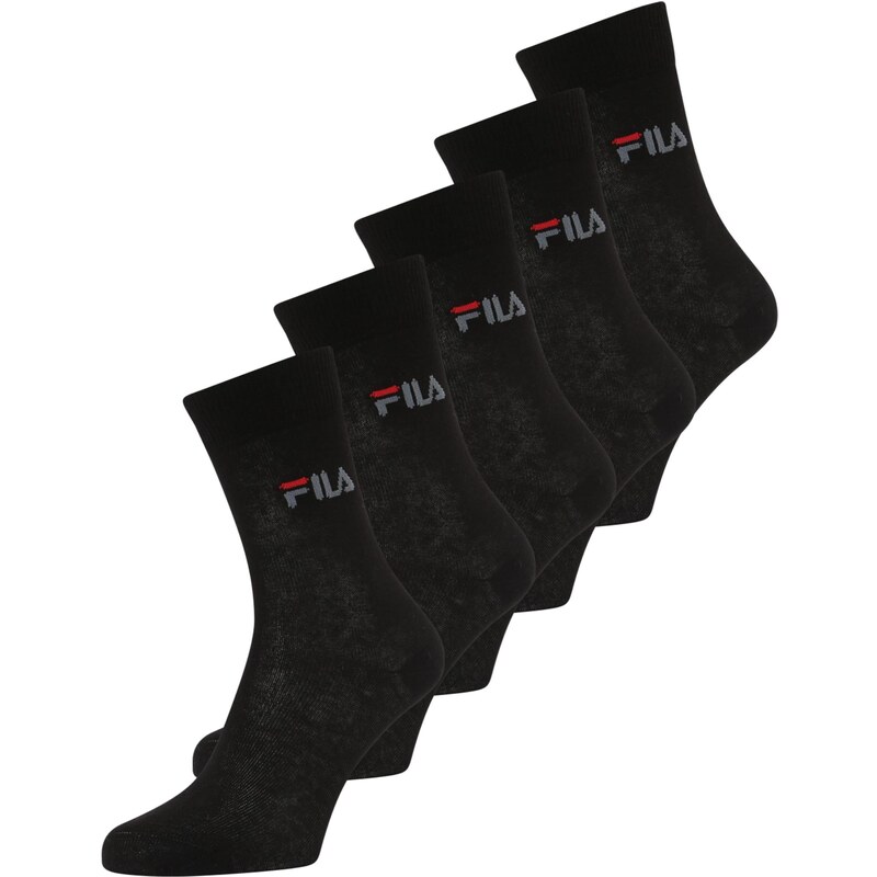 FILA Ponožky šedá / červená / černá 106126204