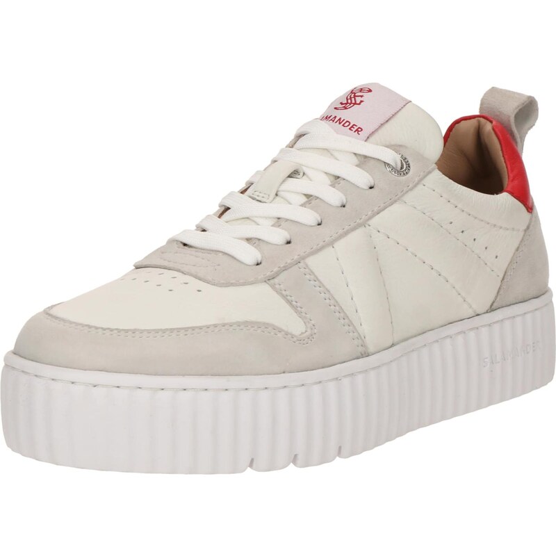 SALAMANDER Tenisky světle šedá / červená / offwhite 106126235