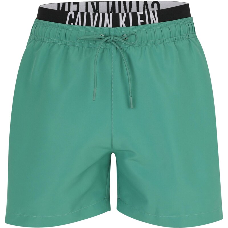 Calvin Klein Swimwear Plavecké šortky Intense Power smaragdová /
