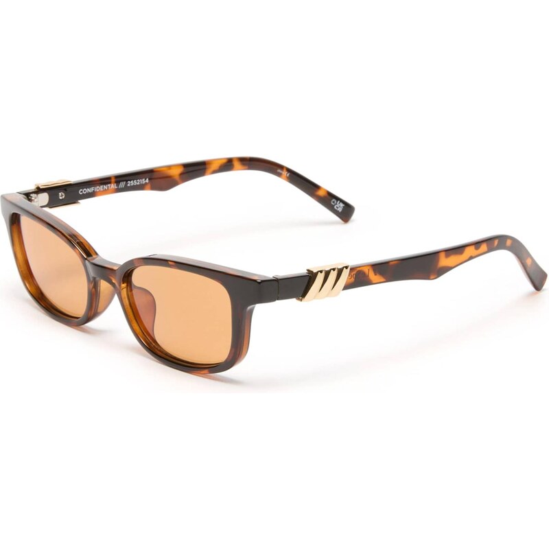 LE SPECS Sluneční brýle CONFIDENTIAL tmavě hnědá / oranžová