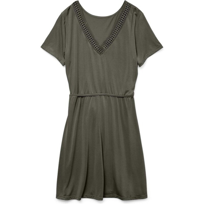 VERO MODA Šaty VMSAVANNAH olivová
