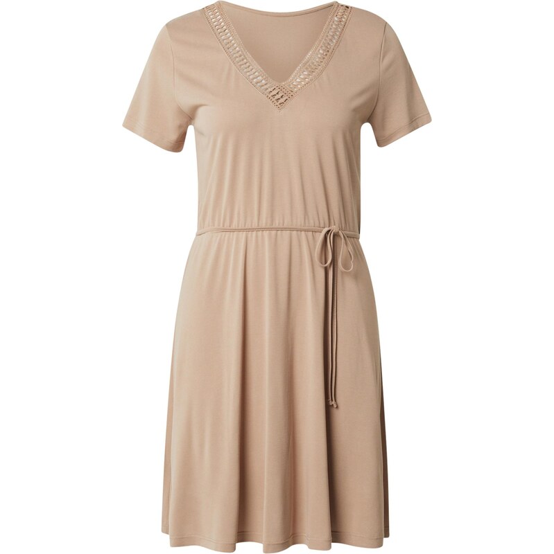 VERO MODA Šaty VMSAVANNAH tmavě béžová