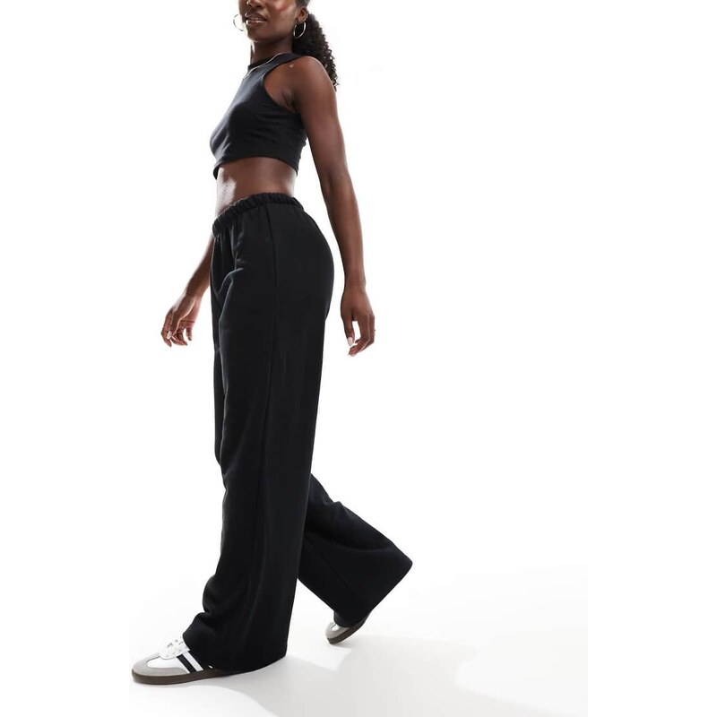 Cotton On 90s wide leg casual trousers in black 106131207