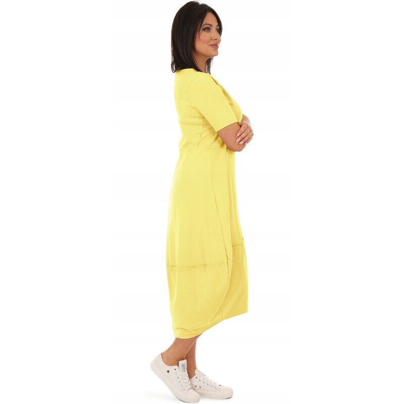Fashionweek Pohodlné teplákové letní šaty OVERSIZE MF627
