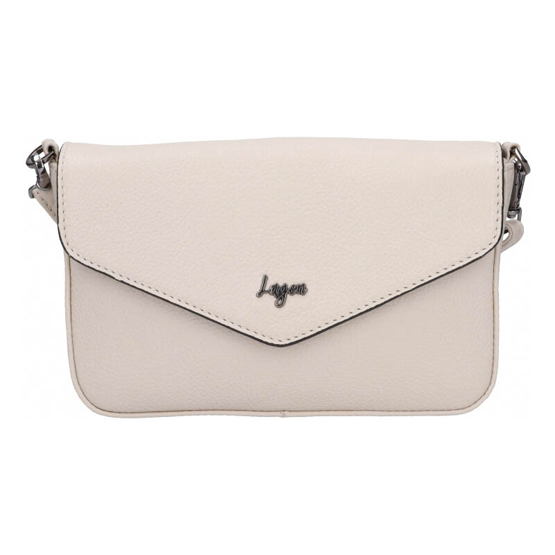 Dámská kožená kabelka Lagen TALIA Off White 106137993