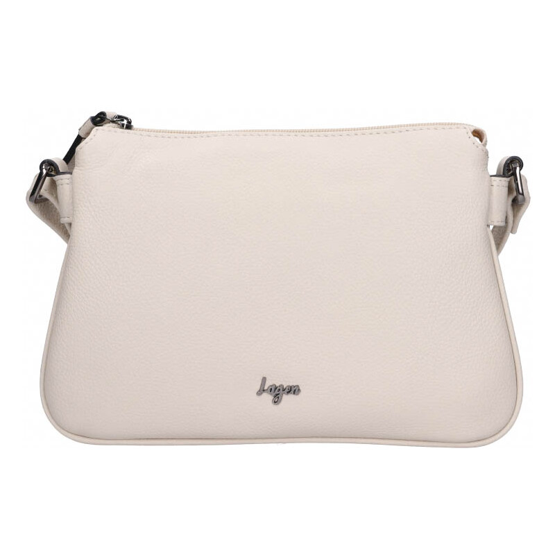 Dámská kožená kabelka Lagen BIANCA Off White