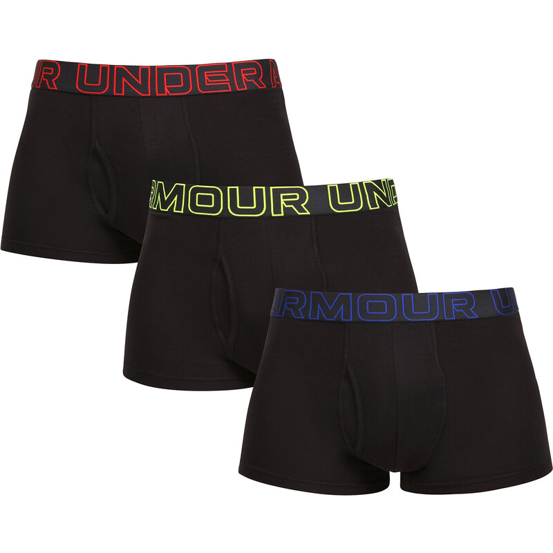3PACK pánské boxerky Under Armour černé (1383891 004)