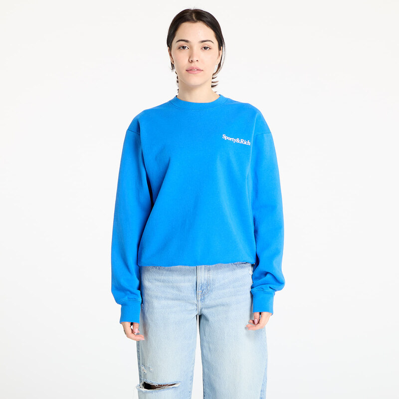 Mikina Sporty & Rich Health is Wealth Crewneck Paris Blue L 106139256
