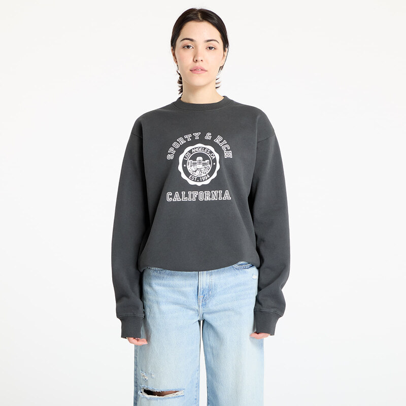 Mikina Sporty & Rich California Emblem Crewneck Faded Black XL 106139358