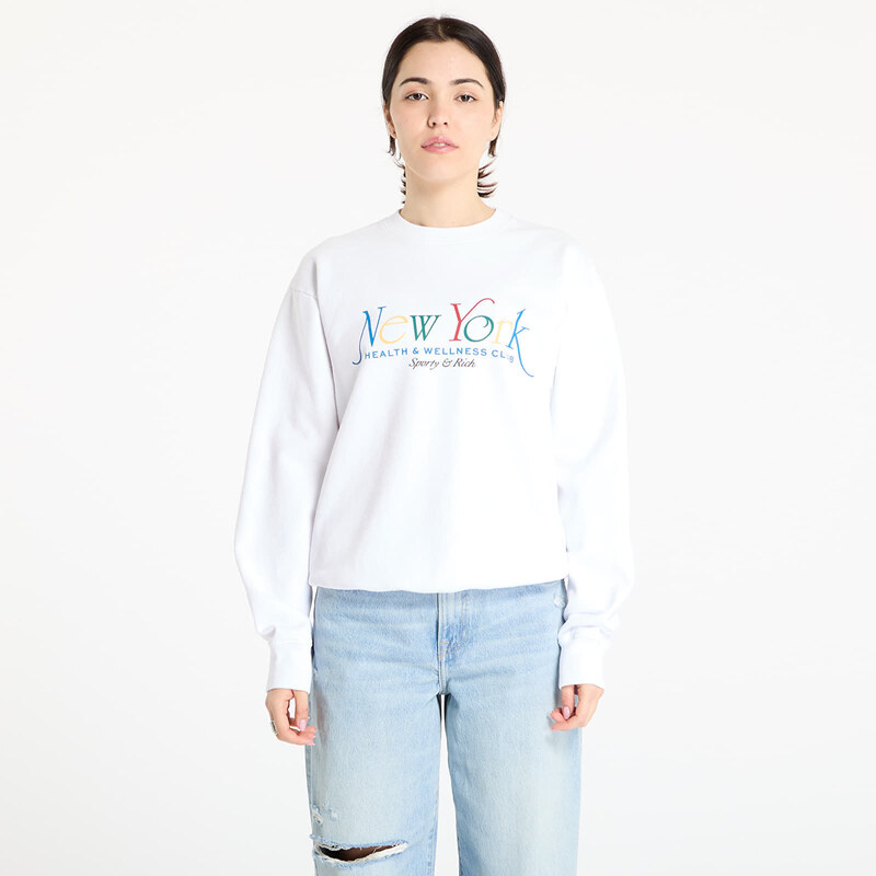 Mikina Sporty & Rich NY 94 Crewneck White/ Ruby/ Alpine/ Paris Blue XS 106139263