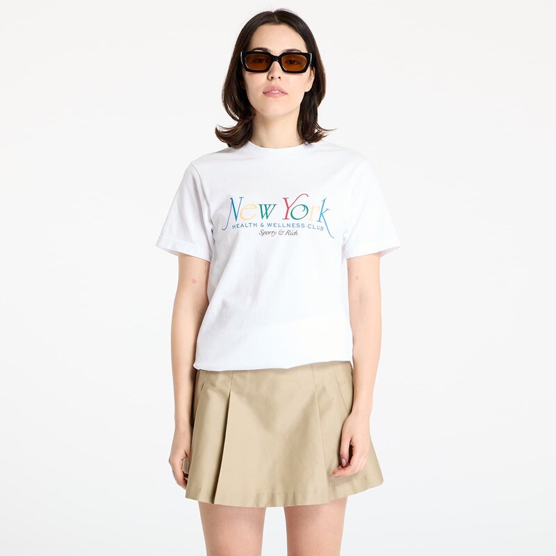 Tričko Sporty & Rich NY 94 T-shirt White/ Ruby/ Alpine/ Paris Blue L 106139291