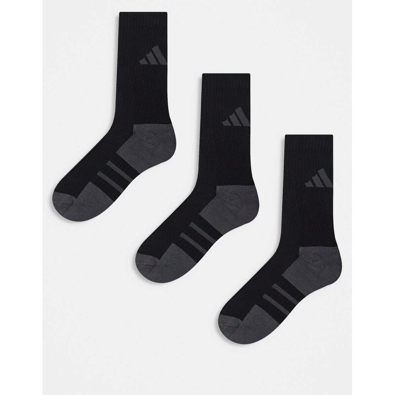 adidas performance adidas Running essentials crew socks in black and 106141133