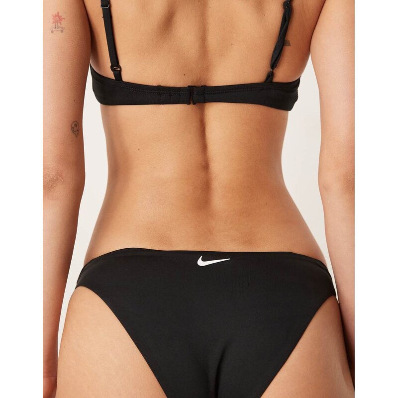 Nike Swimming Nike Essential sling bikini bottom in black