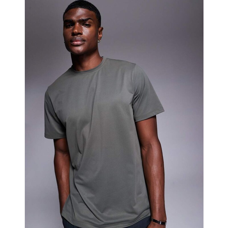 4505 Icon quick dry mesh training t-shirt in dark green