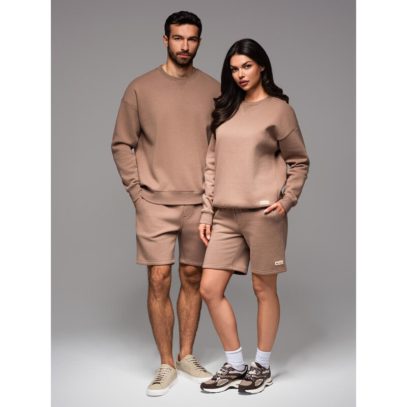 Ombre UNISEX tracksuit set sweatshirt + shorts