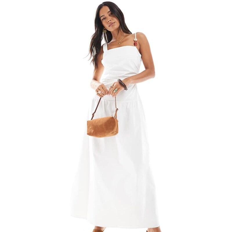 4th & Reckless exclusive linen look cotton dropped waist strap bead 106143505