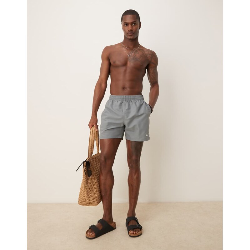 Nike Swimming Nike 5 inch Volley swim shorts in grey