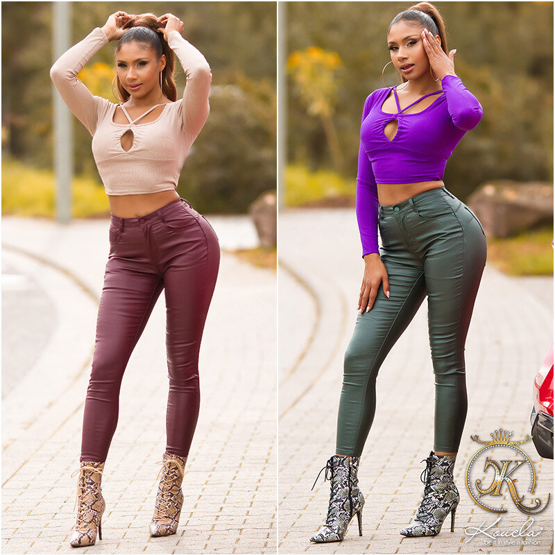 In-style Fashion Sexy kožené kalhoty 2348 - Koucla 104365817