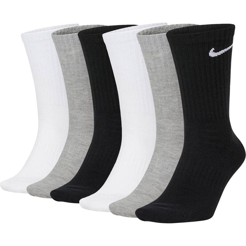 NIKE Sportovní ponožky šedá / černá / bílá