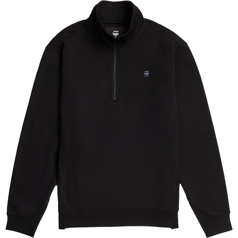 G-STAR Mikina 'Premium Core Half Zip Sweater' opálová / černá