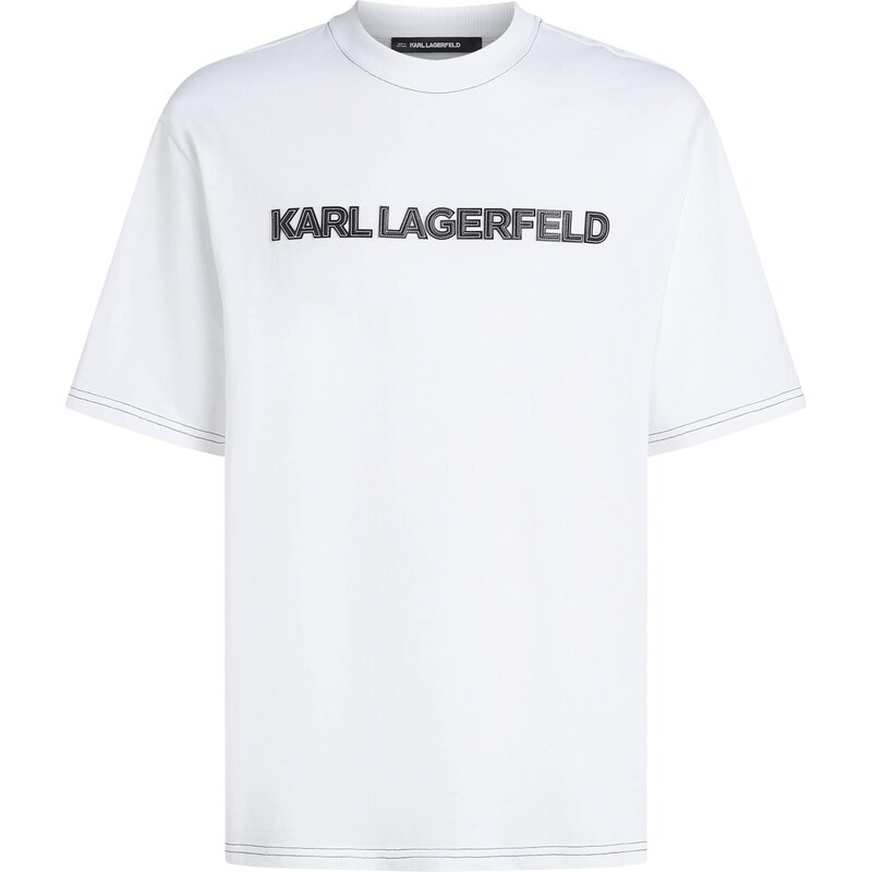 Karl Lagerfeld Tričko černá / bílá