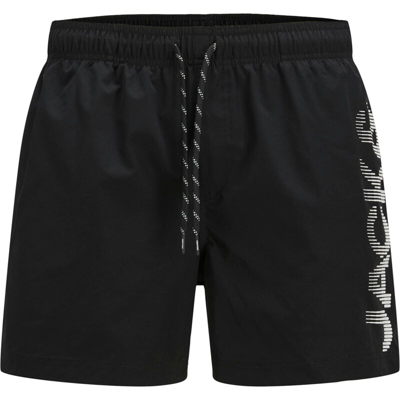 Jack & Jones Plus Plavecké šortky JPSTMaui černá / bílá