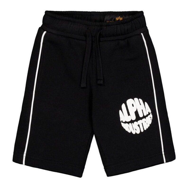 ALPHA INDUSTRIES Kalhoty černá / bílá