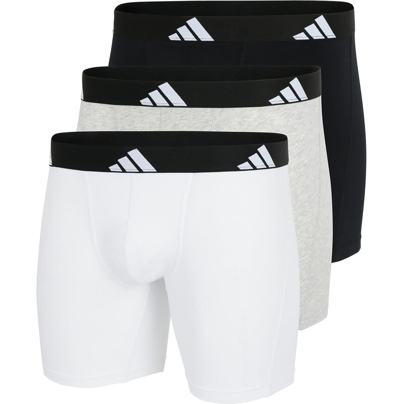ADIDAS SPORTSWEAR Dlouhé spodky šedá / černá / bílá