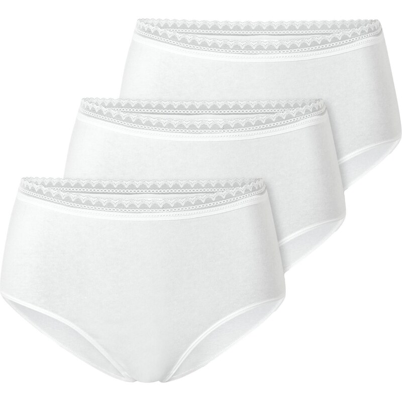 SCHIESSER Kalhotky Modern Multipacks bílá