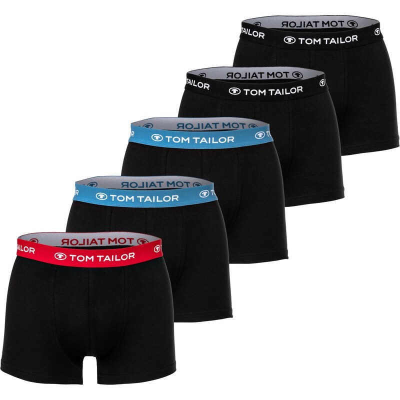 TOM TAILOR Boxerky modrá / červená / černá / bílá
