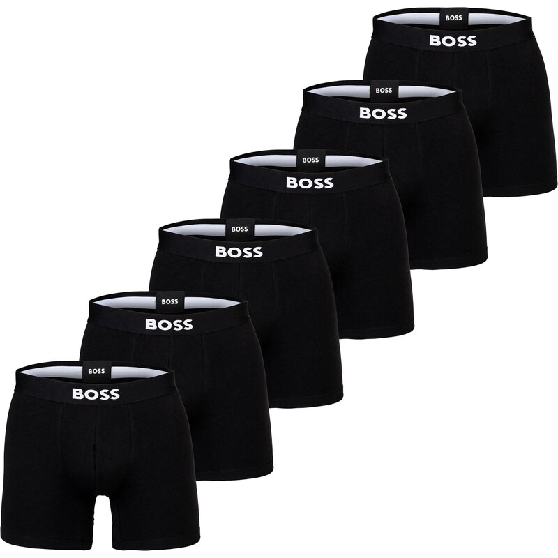 BOSS Boxerky černá / bílá
