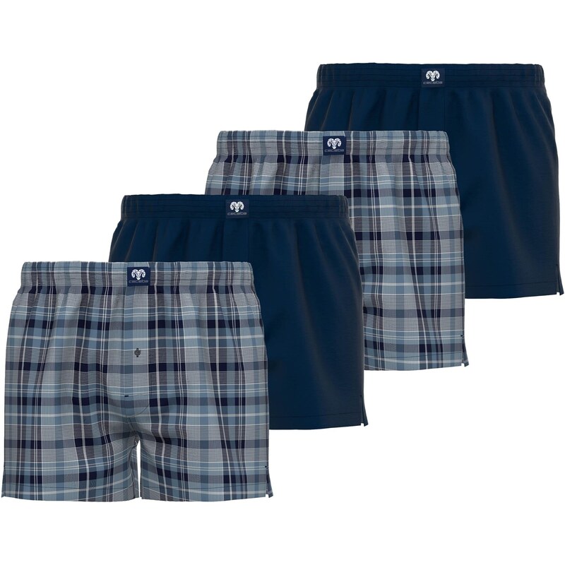 CECEBA Boxerky modrá / marine modrá / bílá