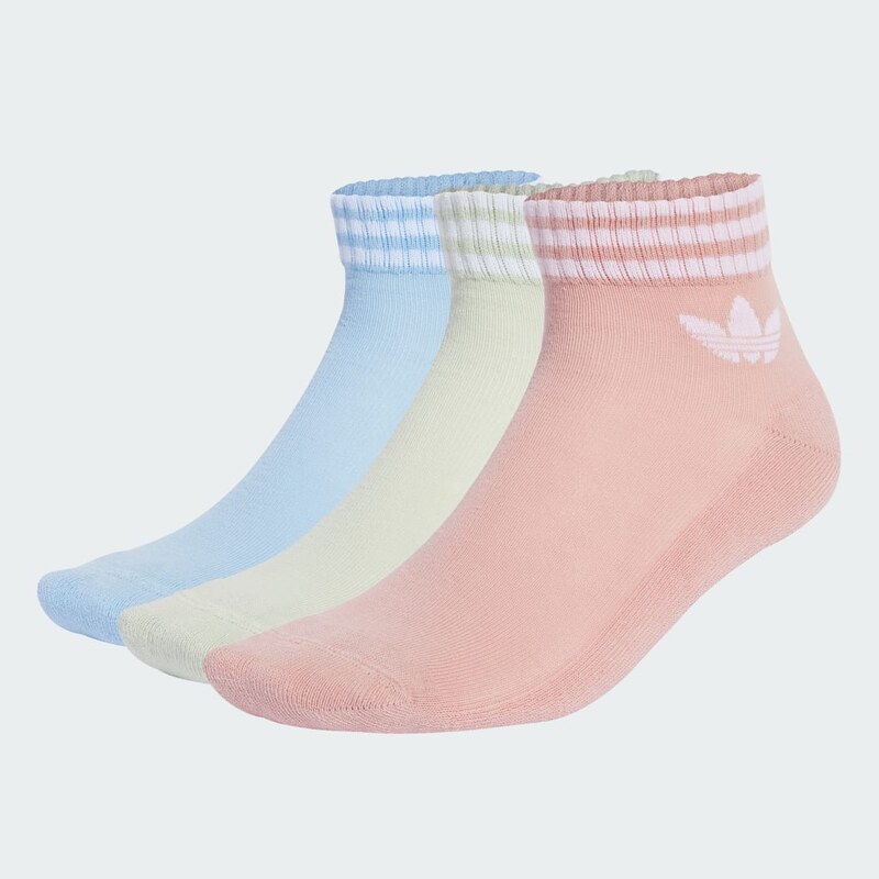 Adidas Ponožky 3-Stripes Ankle – 3 páry