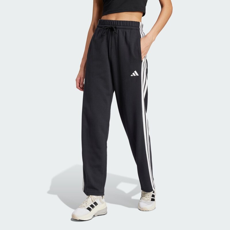 Adidas Kalhoty Essentials 3-Stripes Open Hem French Terry
