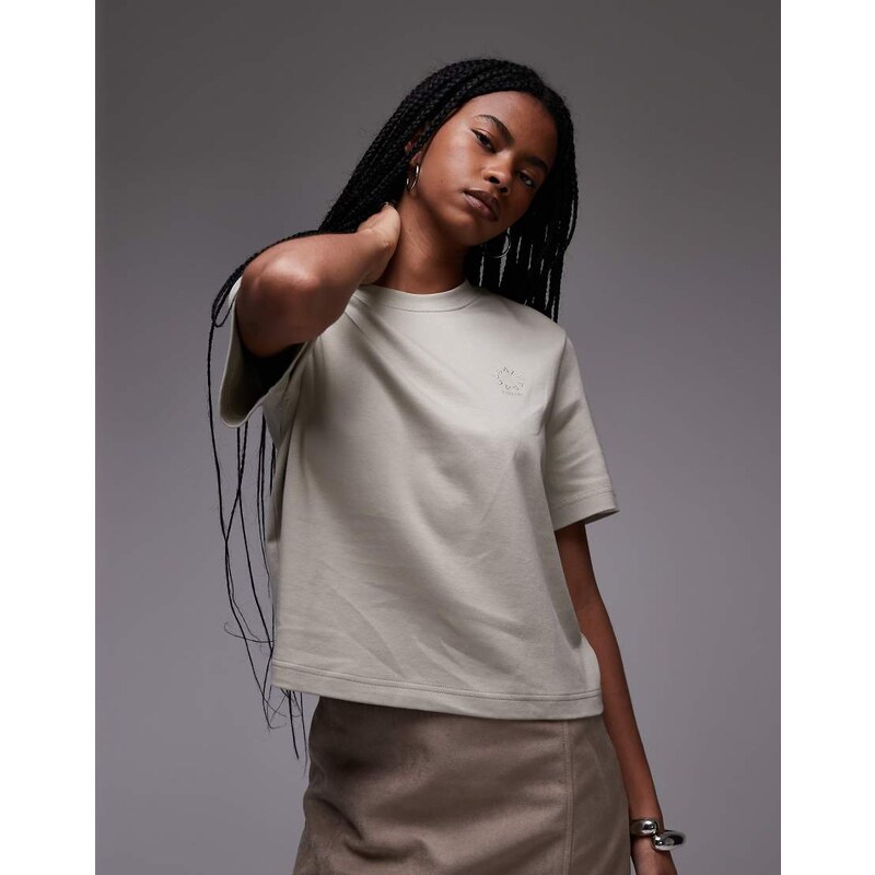 Allsaints lisa haven tee in light ash green 106148111