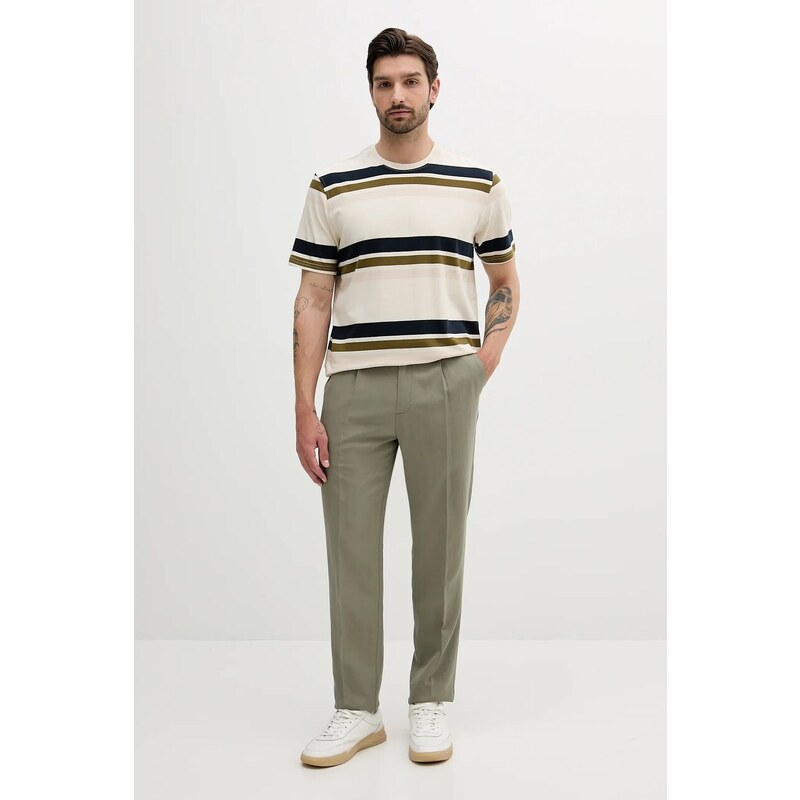 Kalhoty s příměsí lnu Marciano by Guess MAX