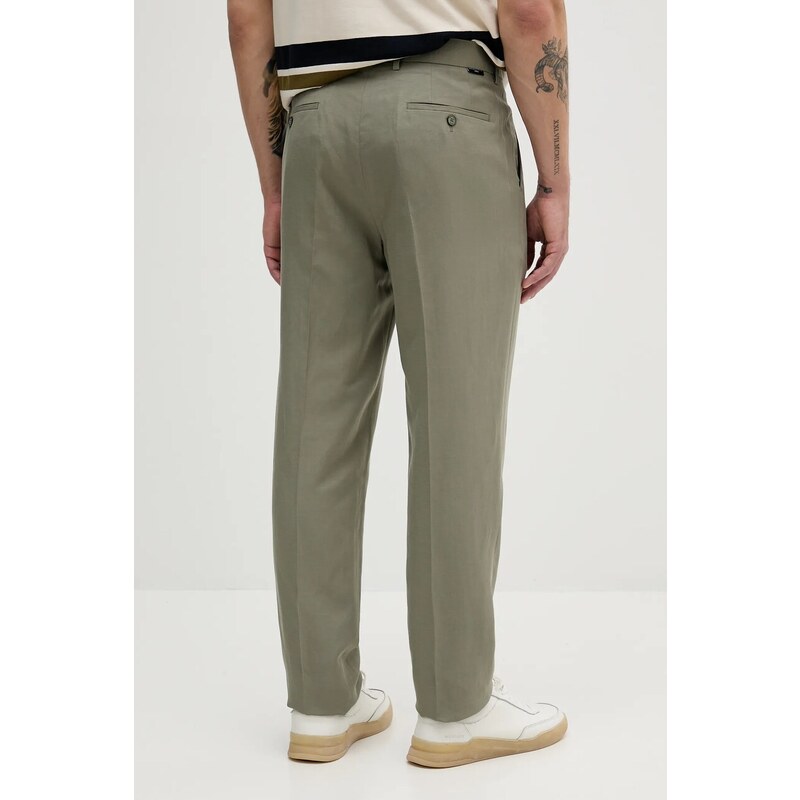 Kalhoty s příměsí lnu Marciano by Guess MAX