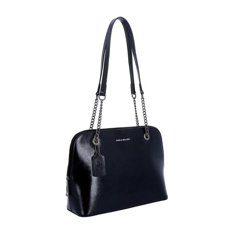Elegantní kožená kabelka na rameno s detailem řetízků Famito NB 0109 C 102430517