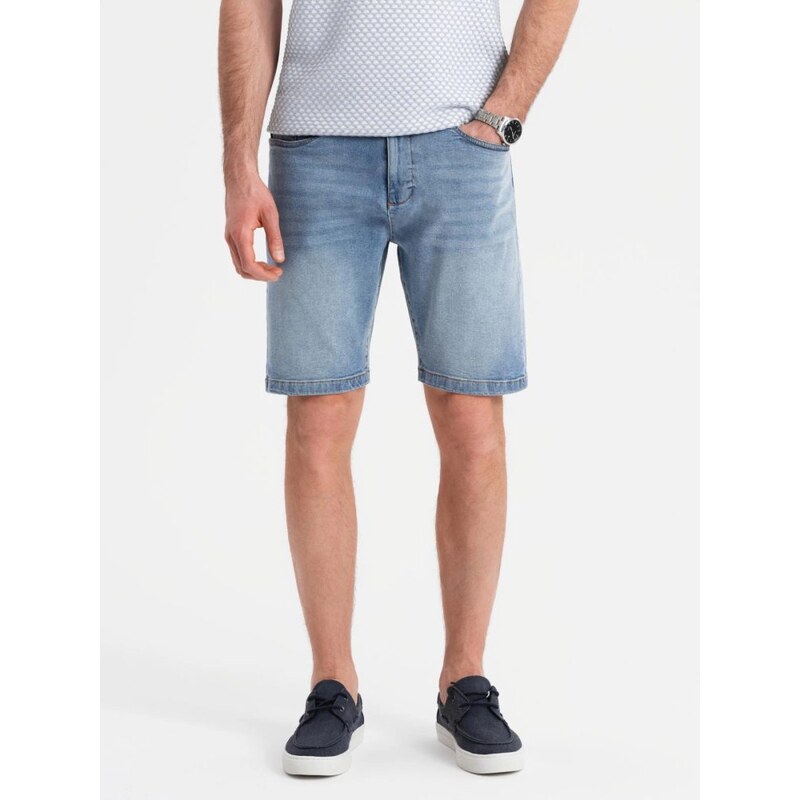 Ombre Clothing Klasické světle modré džínové šortky V2 SRDS-0171