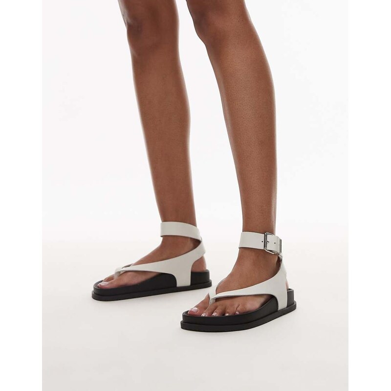 Tommy Jeans ankle strap sandal in white 106195925