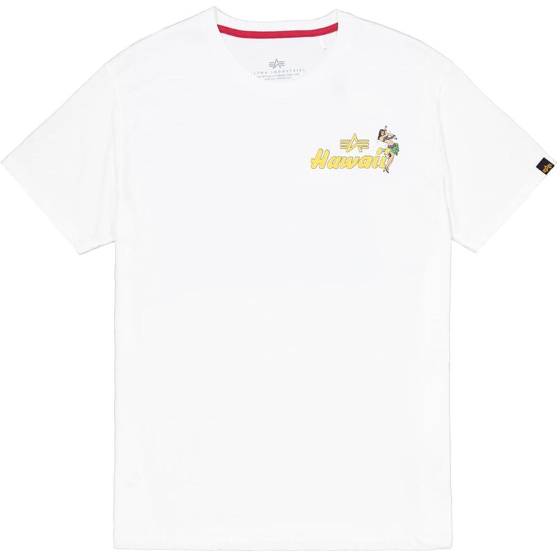 ALPHA INDUSTRIES Tričko Pearl Harbor žlutá / červená / černá /