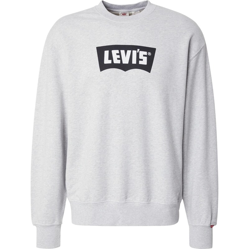 LEVIS  Mikina světle šedá / černá / bílá