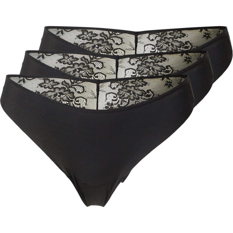 Hunkemöller Tanga černá