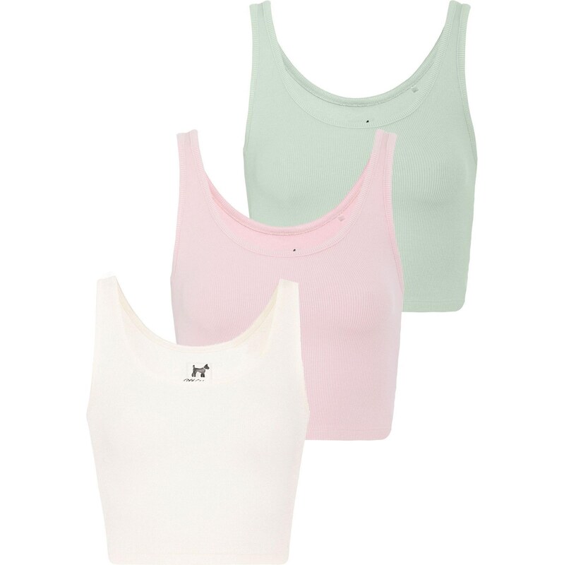 Williot Top pastelově zelená / růžová / bílá 109393848