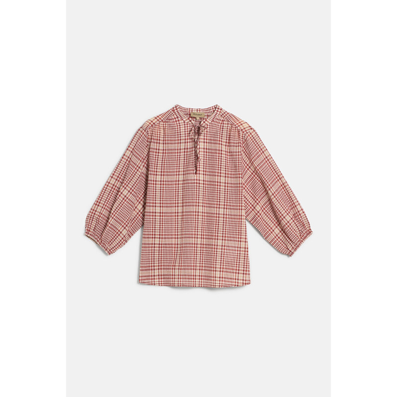 HALENKA WOOLRICH GAUZY BALOON SLEEVES BLOUSE 106162797