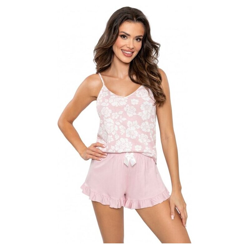 Donna Bavlněné pyžamo Rosalia top růžové 106185667